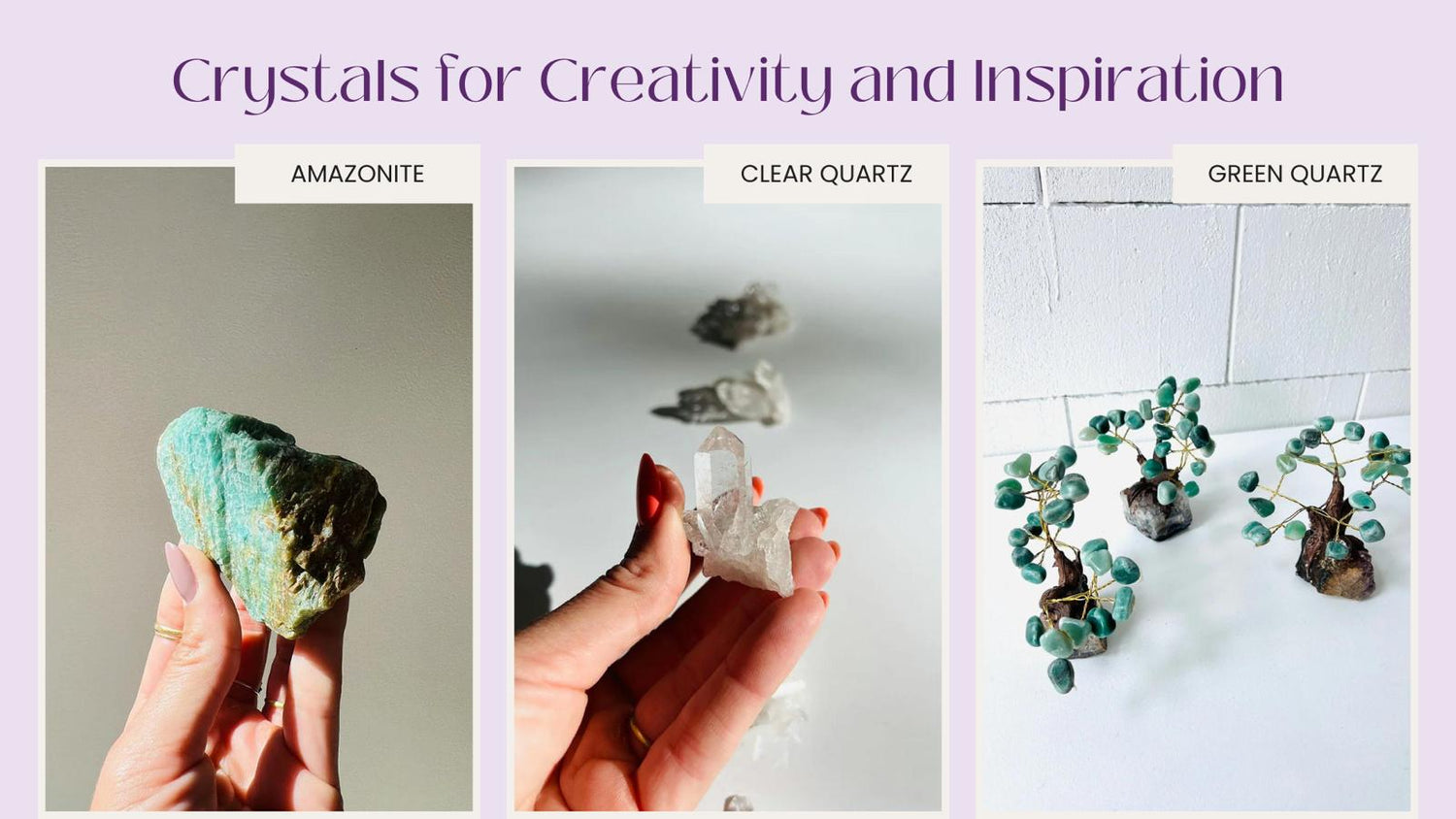 Crystals for Creativity and Inspiration.