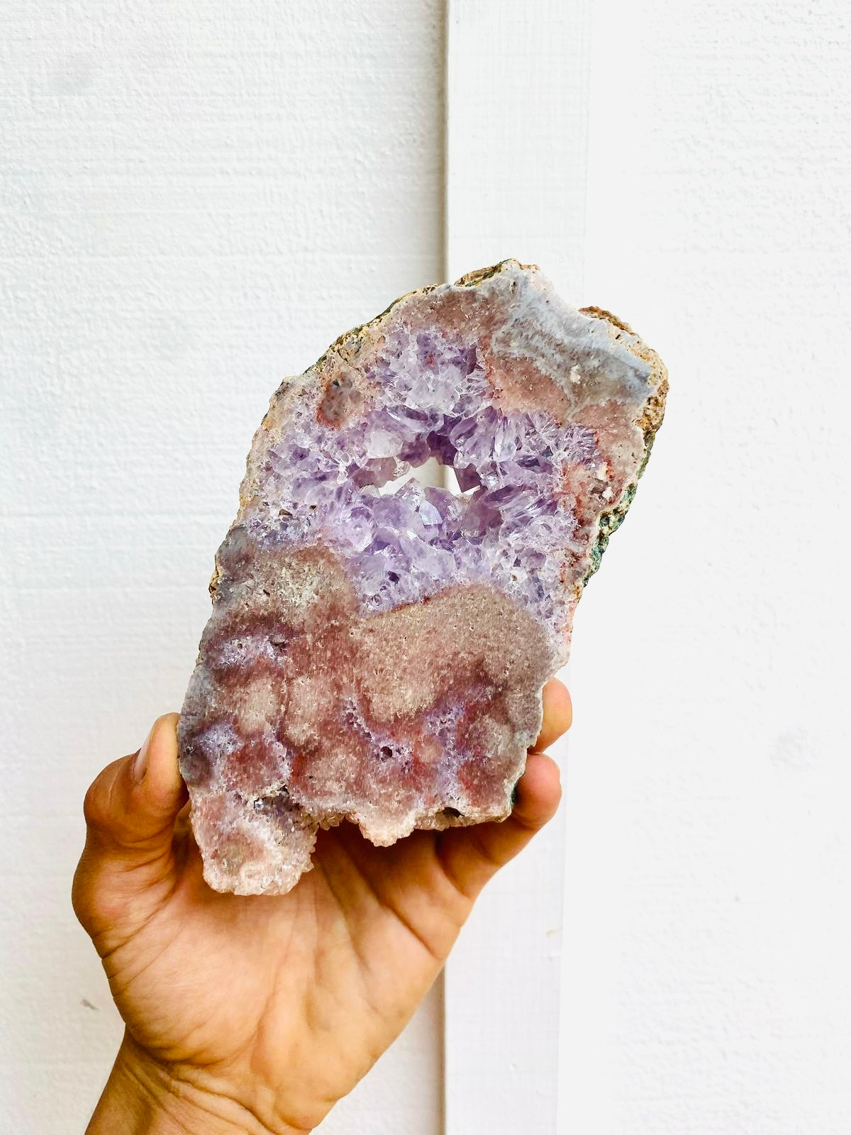 Pink with Purple Amethyst Slab