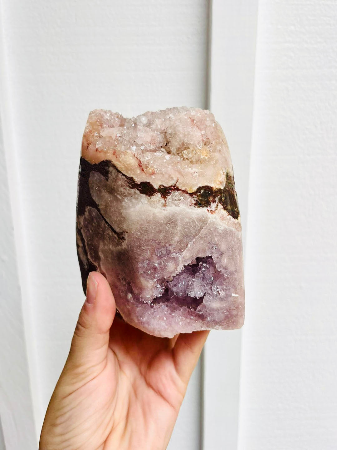 Pink Amethyst with Purple