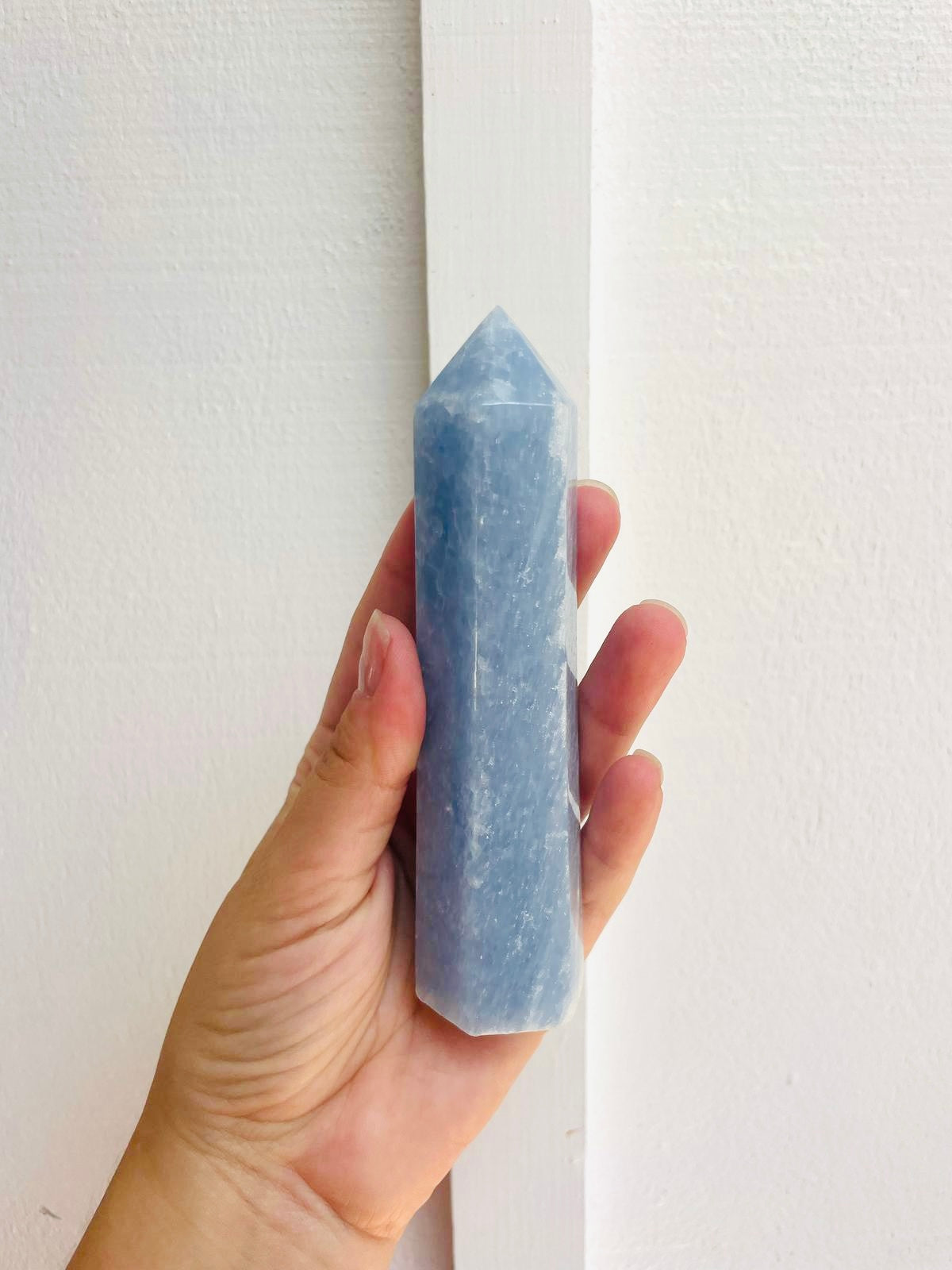 Blue Calcite Point