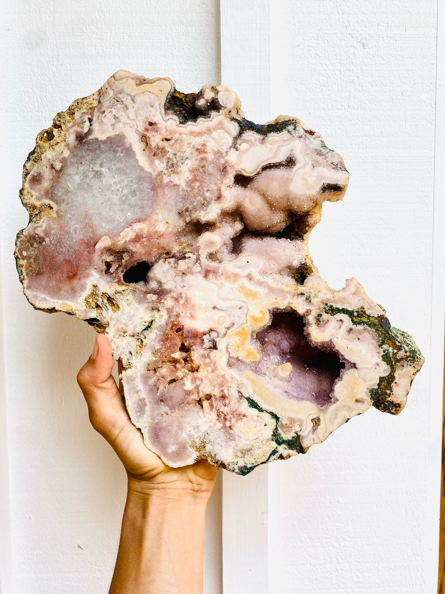 Large Pink with Purple Amethyst