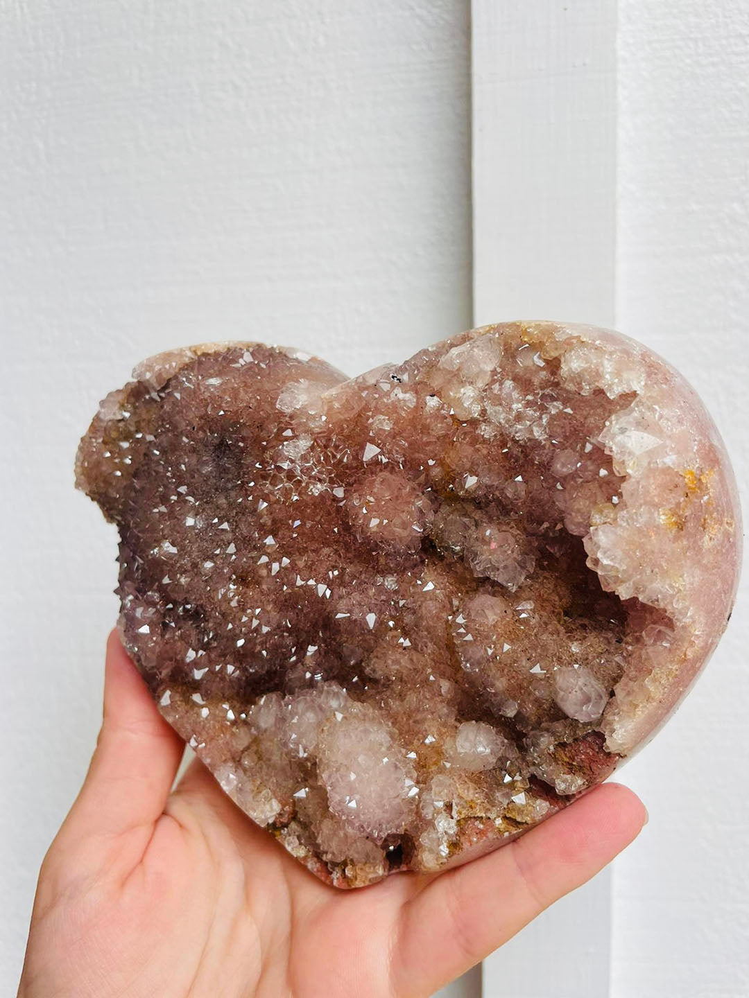 Pink Amethyst Heart