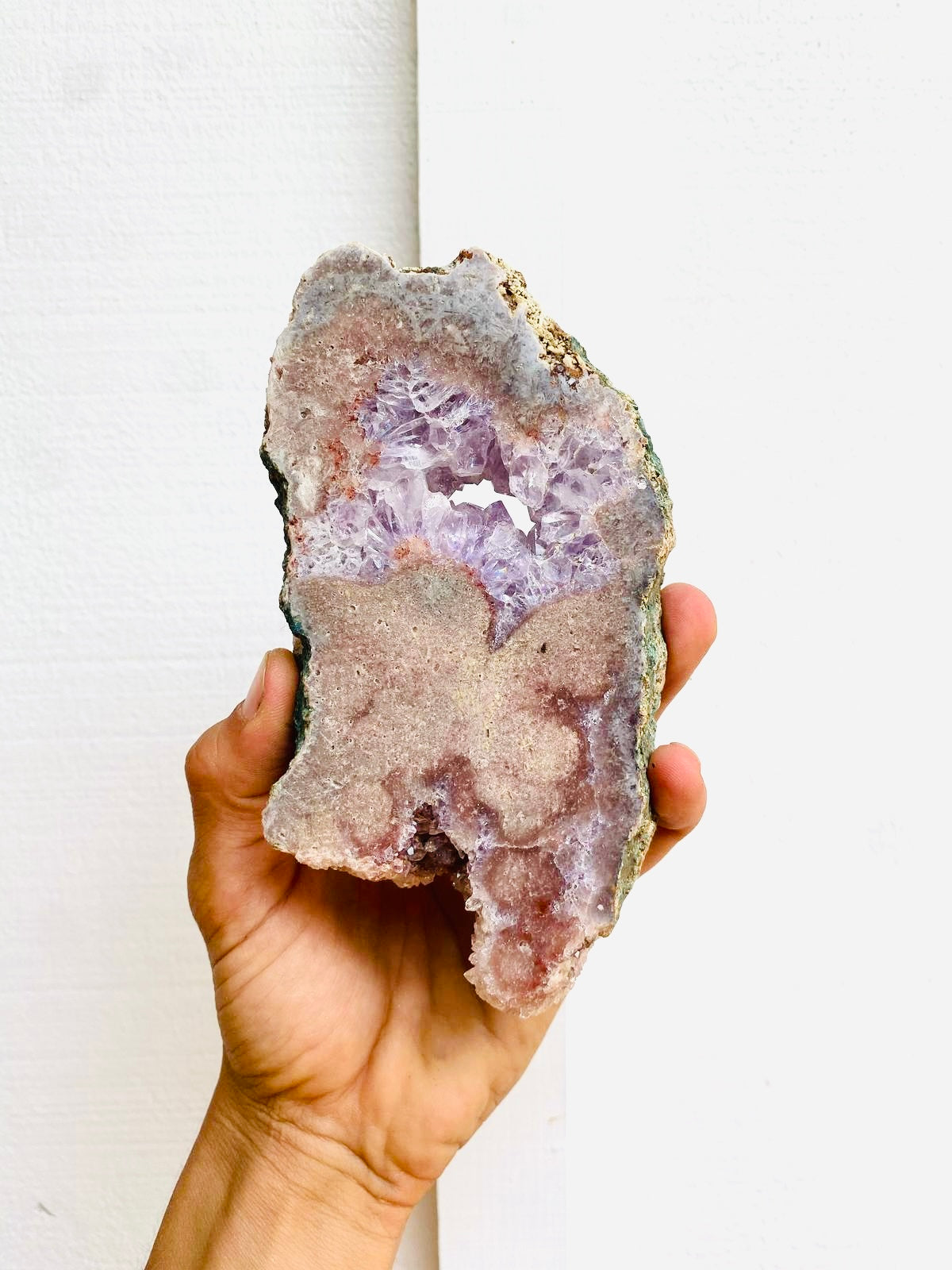 Pink with Purple Amethyst Slab