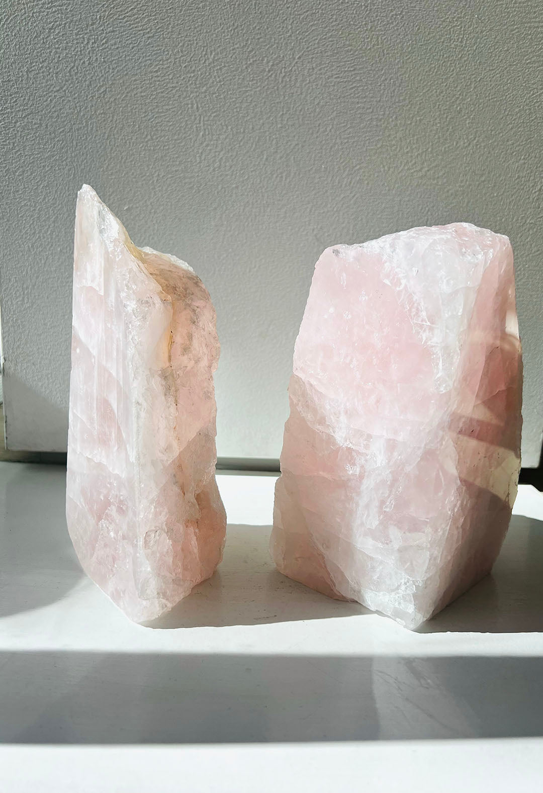 Rose Quartz Bookend