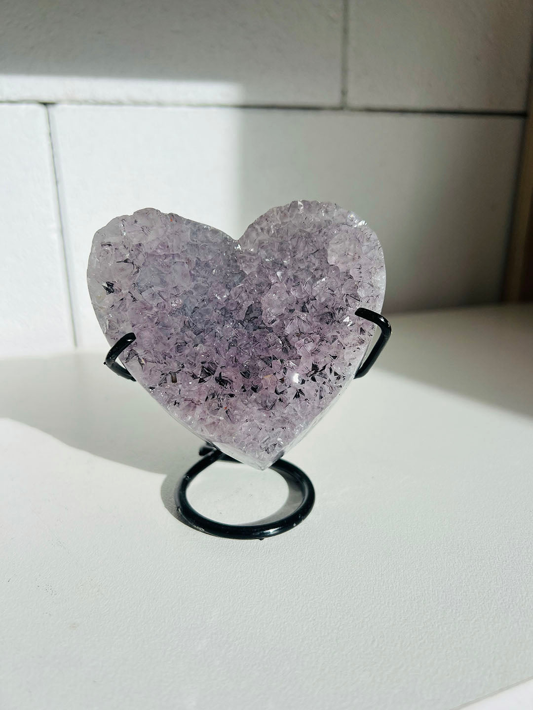 Amethyst w/ Agate Heart