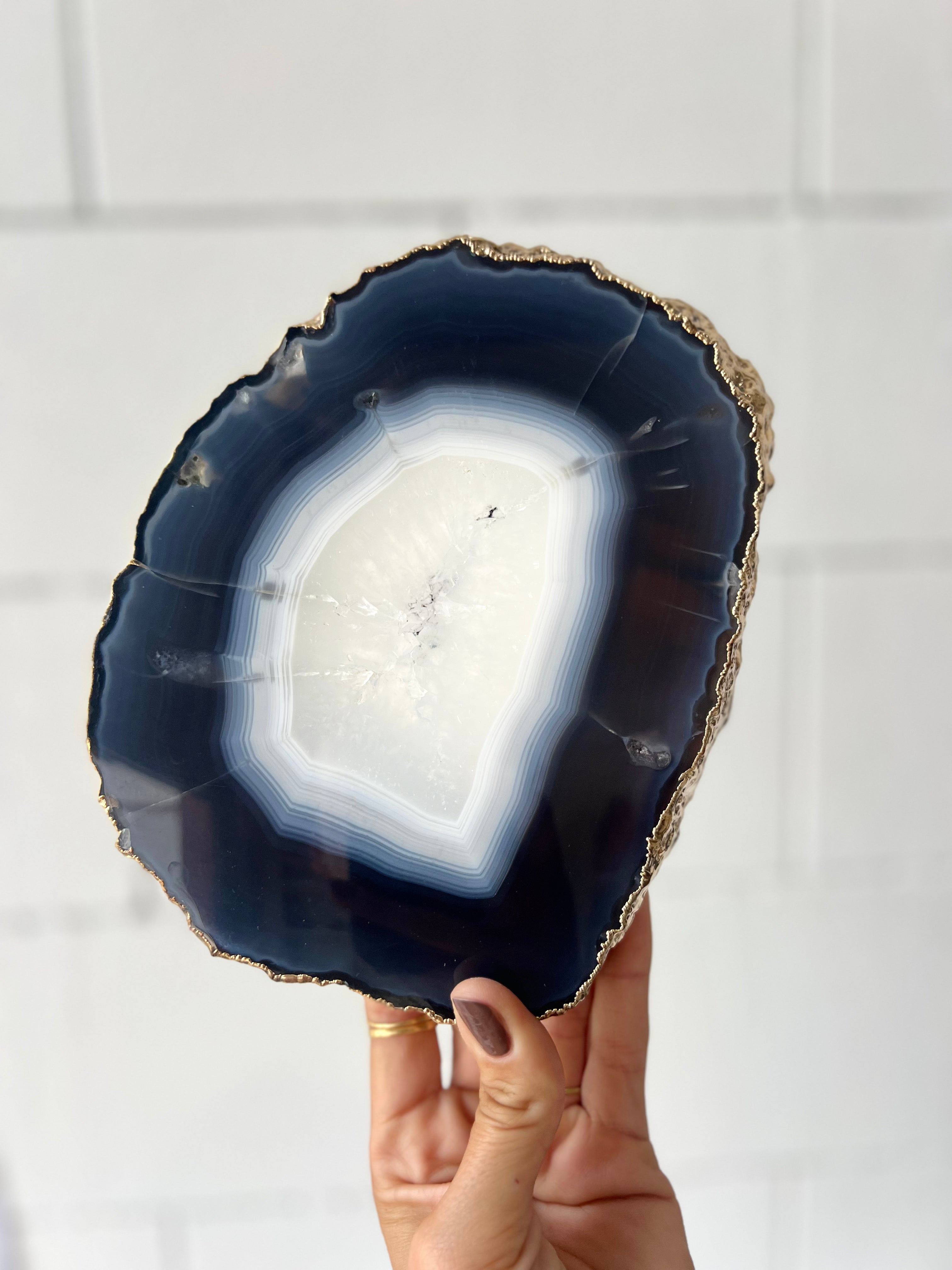 Gold Plated Agate Slab