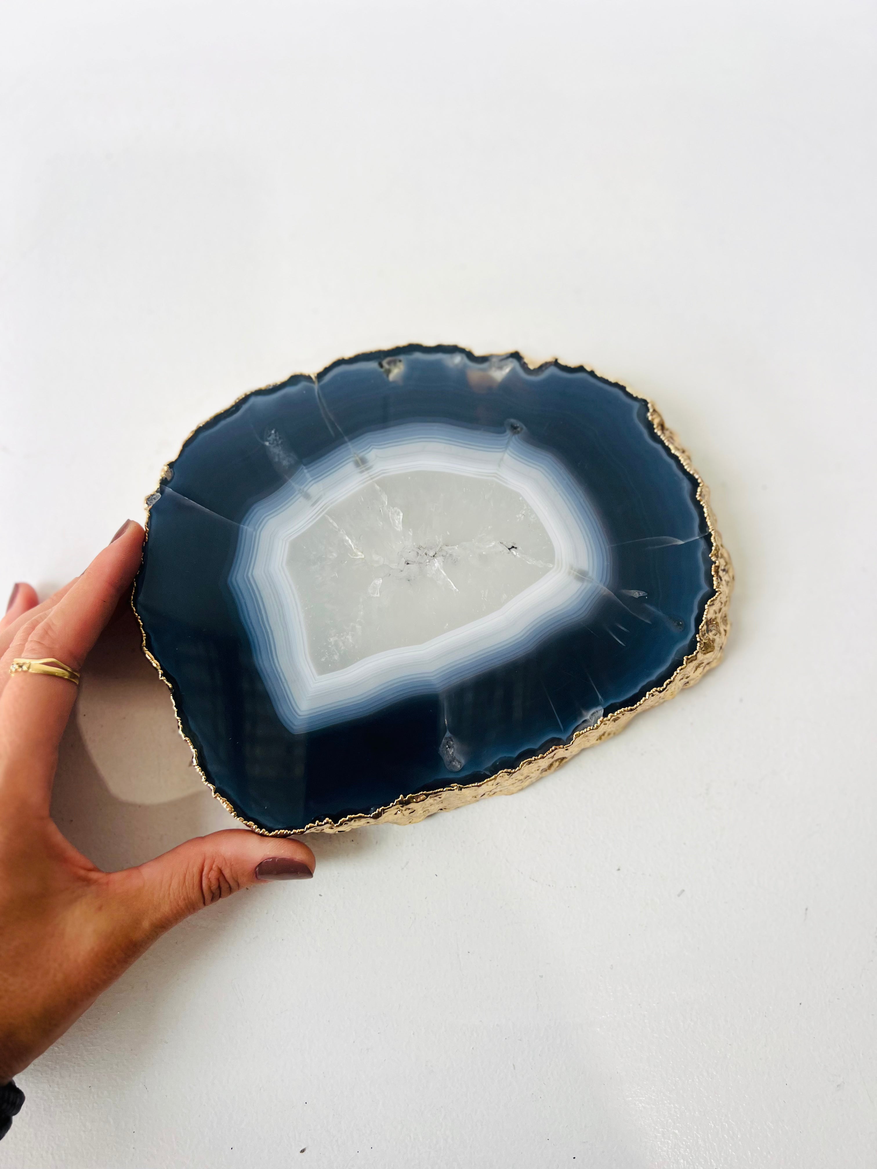 Gold Plated Agate Slab