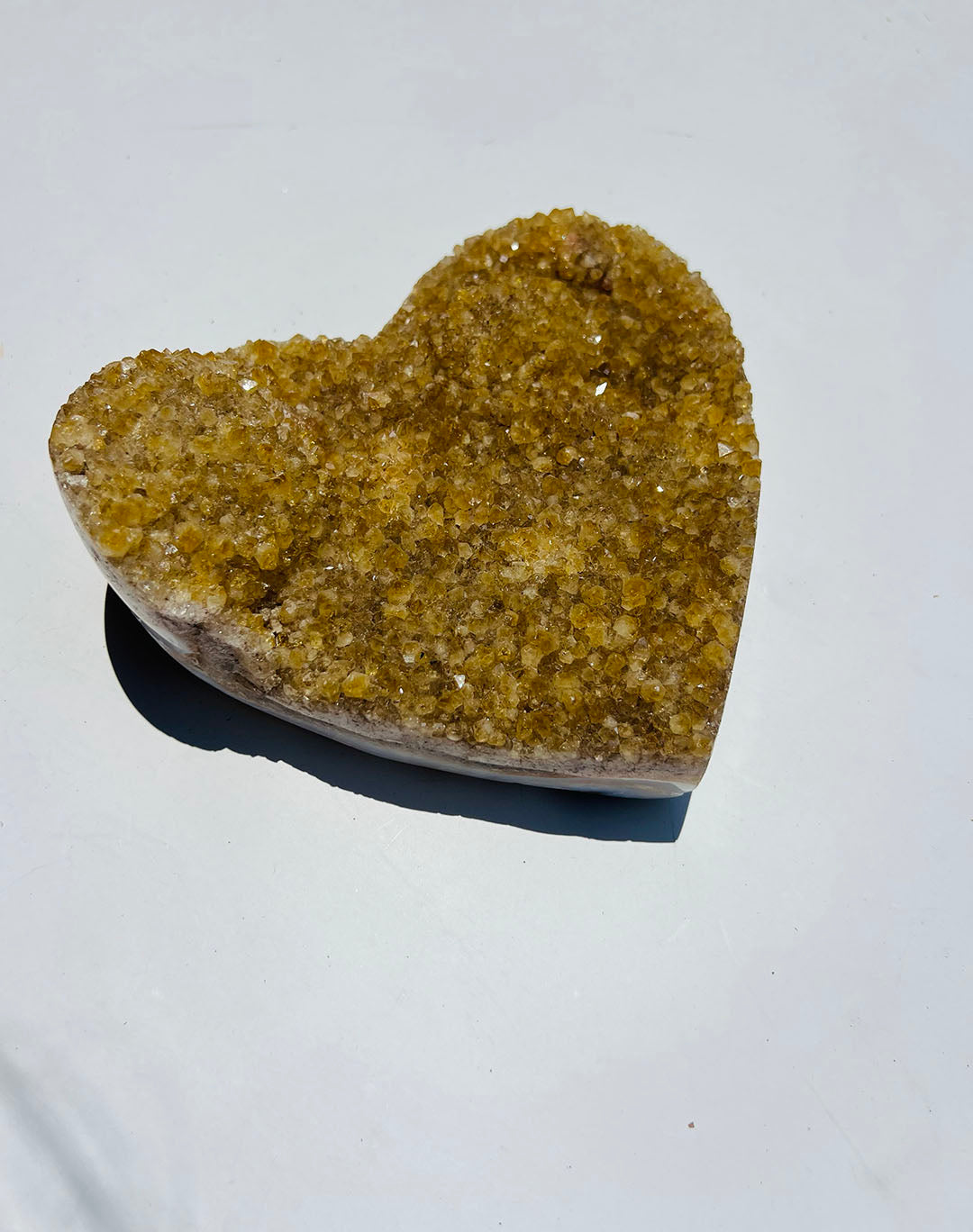 Large Citrine Heart