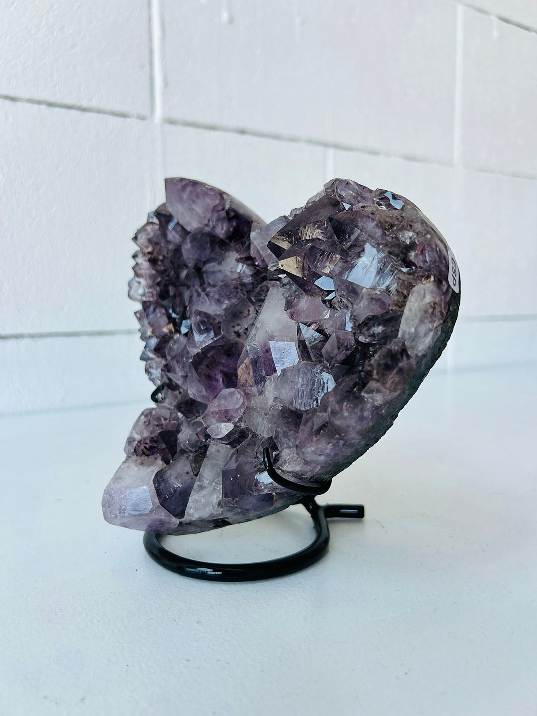 Large Amethyst Heart  COD019