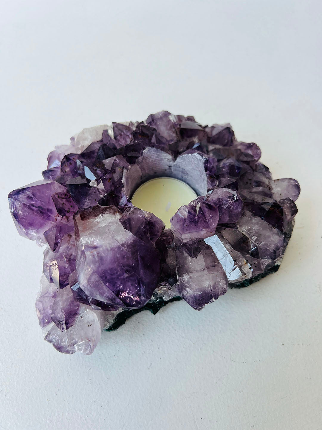 Amethyst Candle Holder