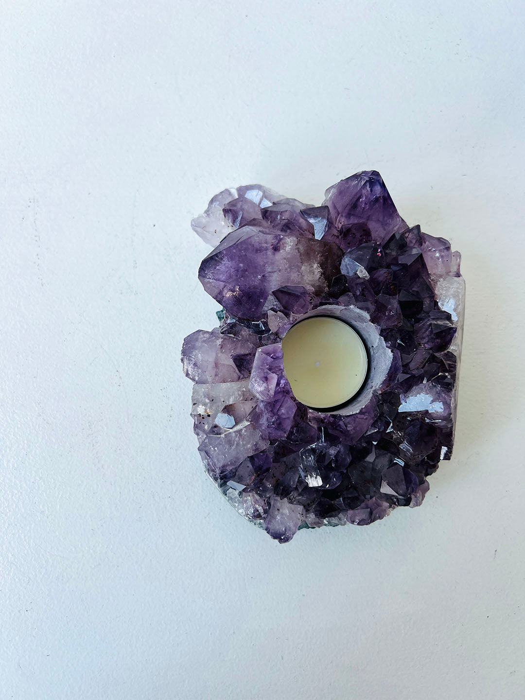 Amethyst Candle Holder