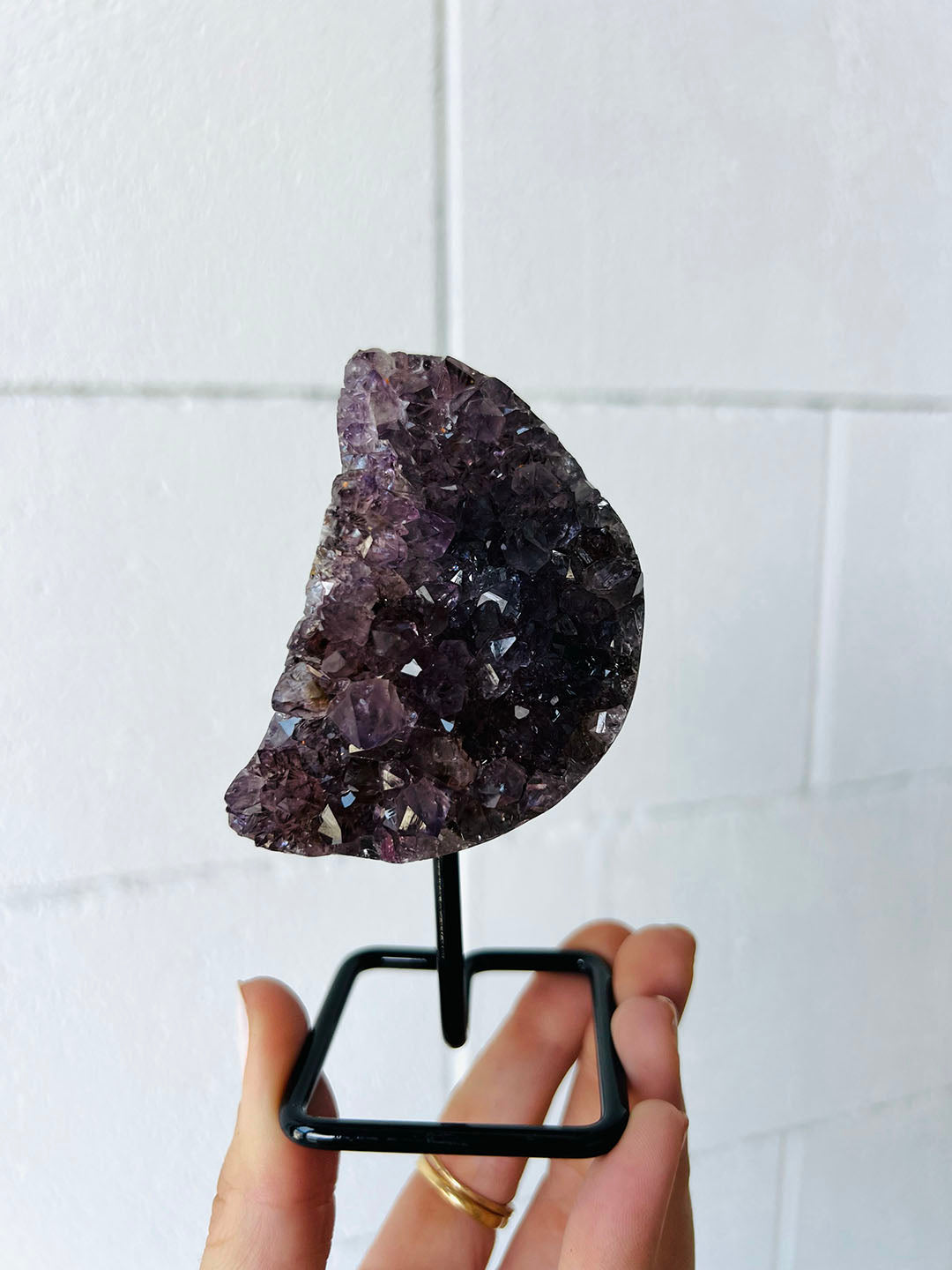 Amethyst Moon on Stand