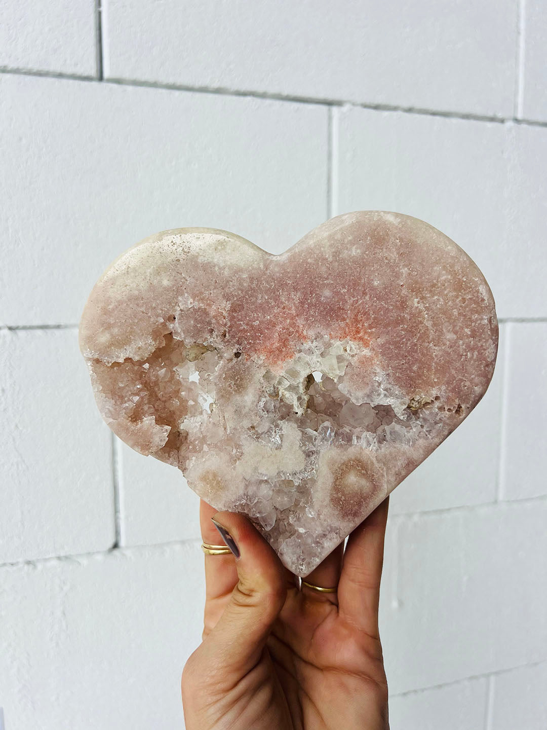 Pink Amethyst Heart