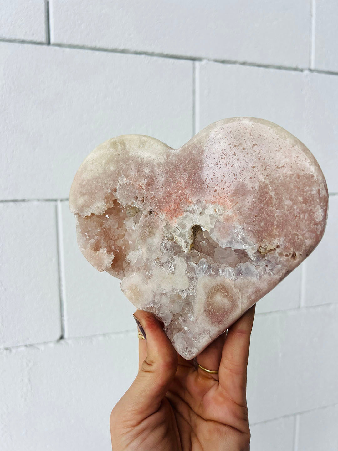 Pink Amethyst Heart