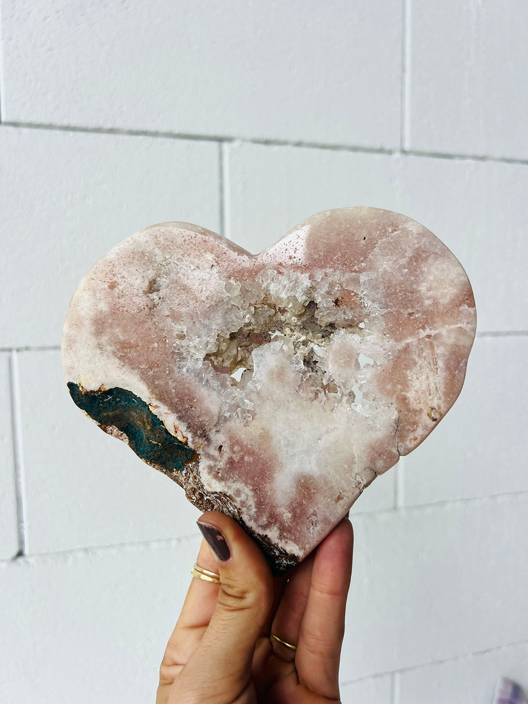 Pink Amethyst Heart