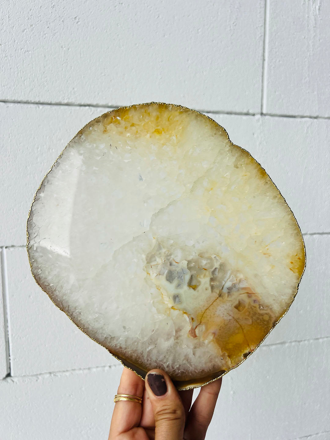 Gold Plated Agate Slab