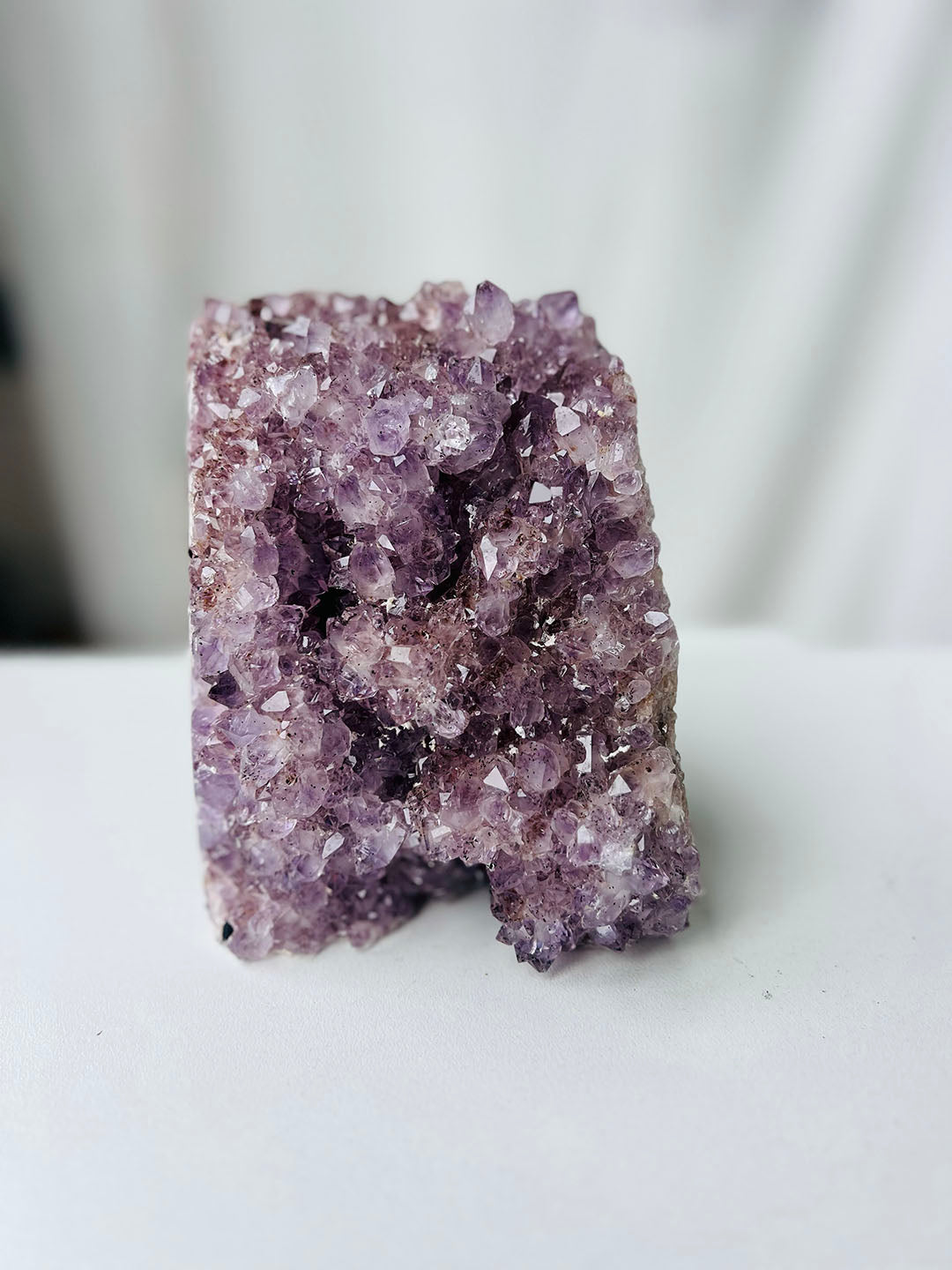 Pink with Purple Amethyst Cluster