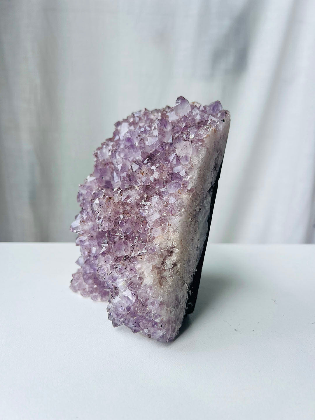 Pink with Purple Amethyst Cluster