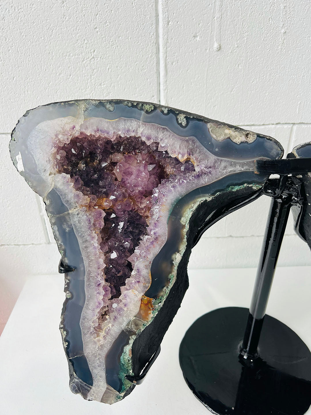 Large Amethyst Butterfly on Stand