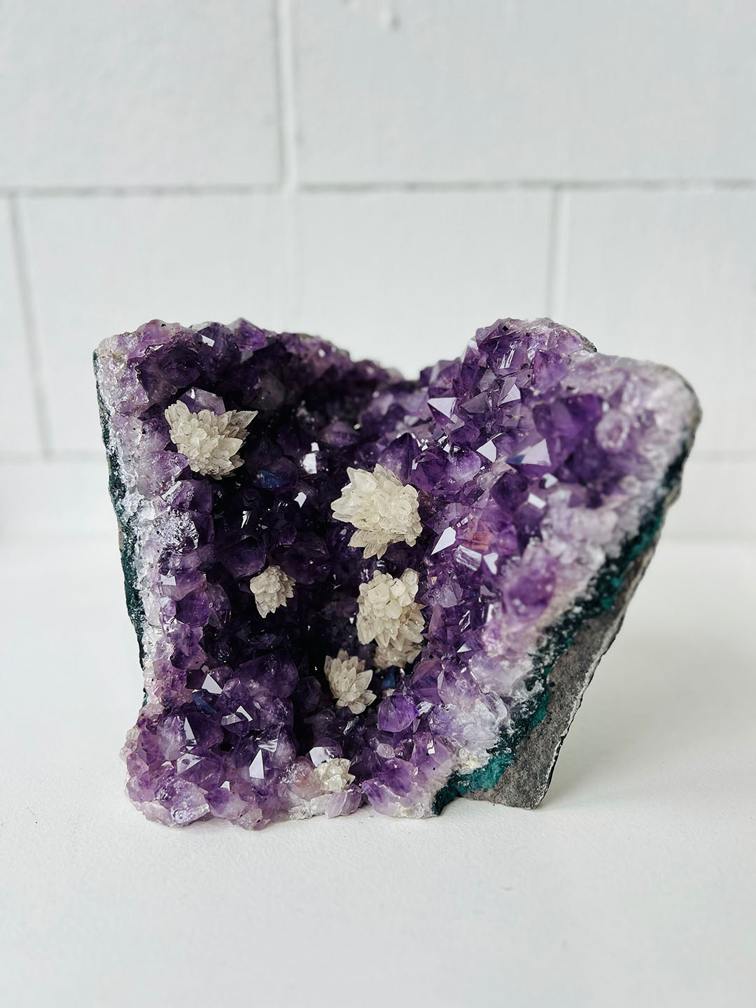 Large Amethyst with Calcite