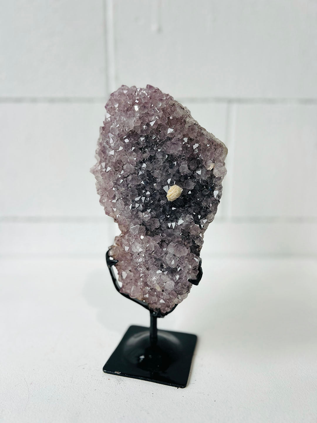 Amethyst with Calcite