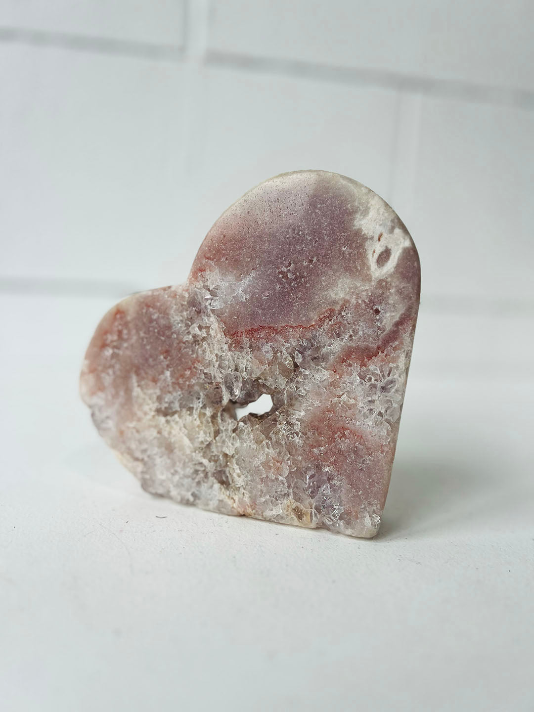 Pink Amethyst Heart