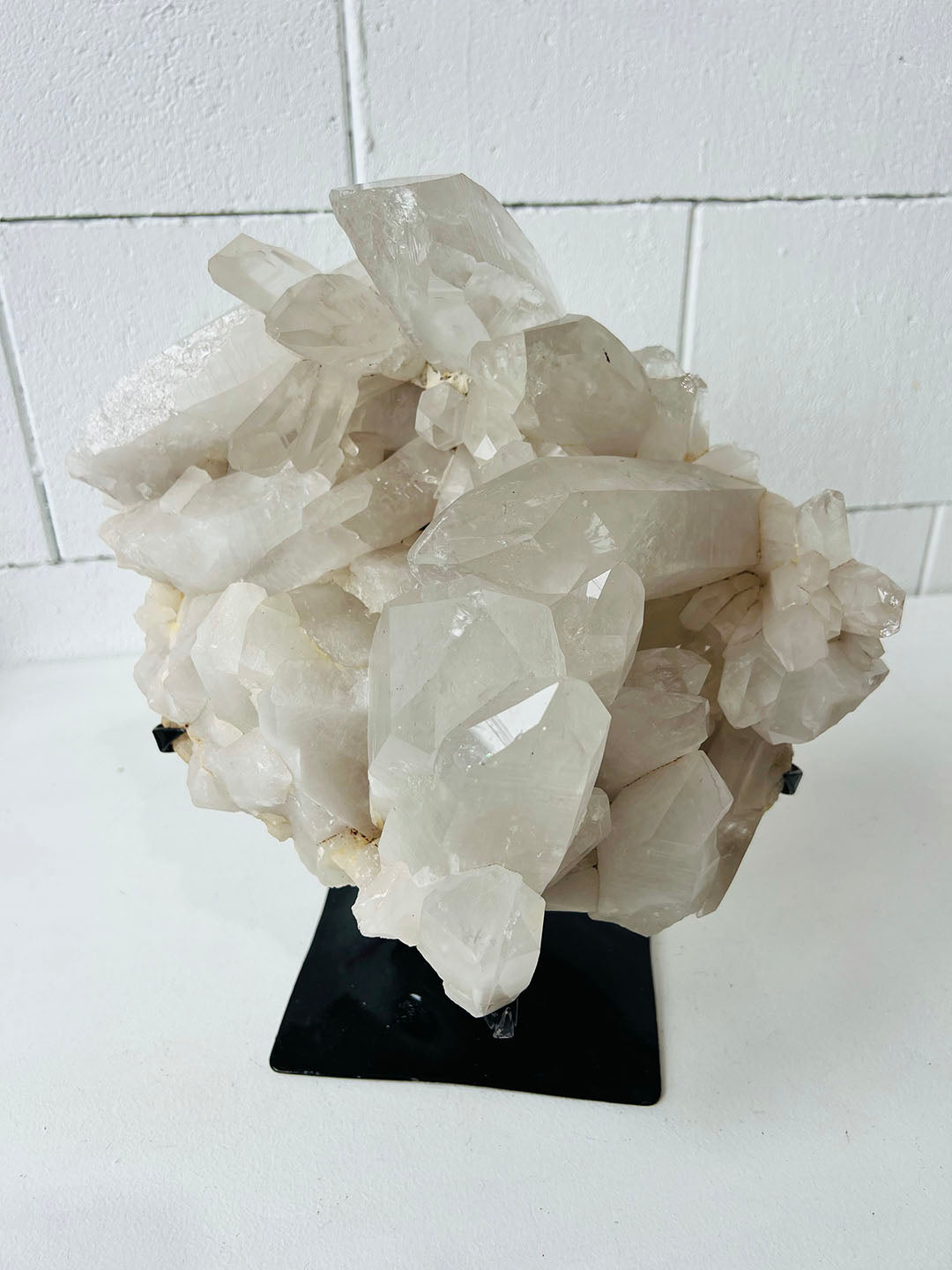 Large Clear Quartz on Stand