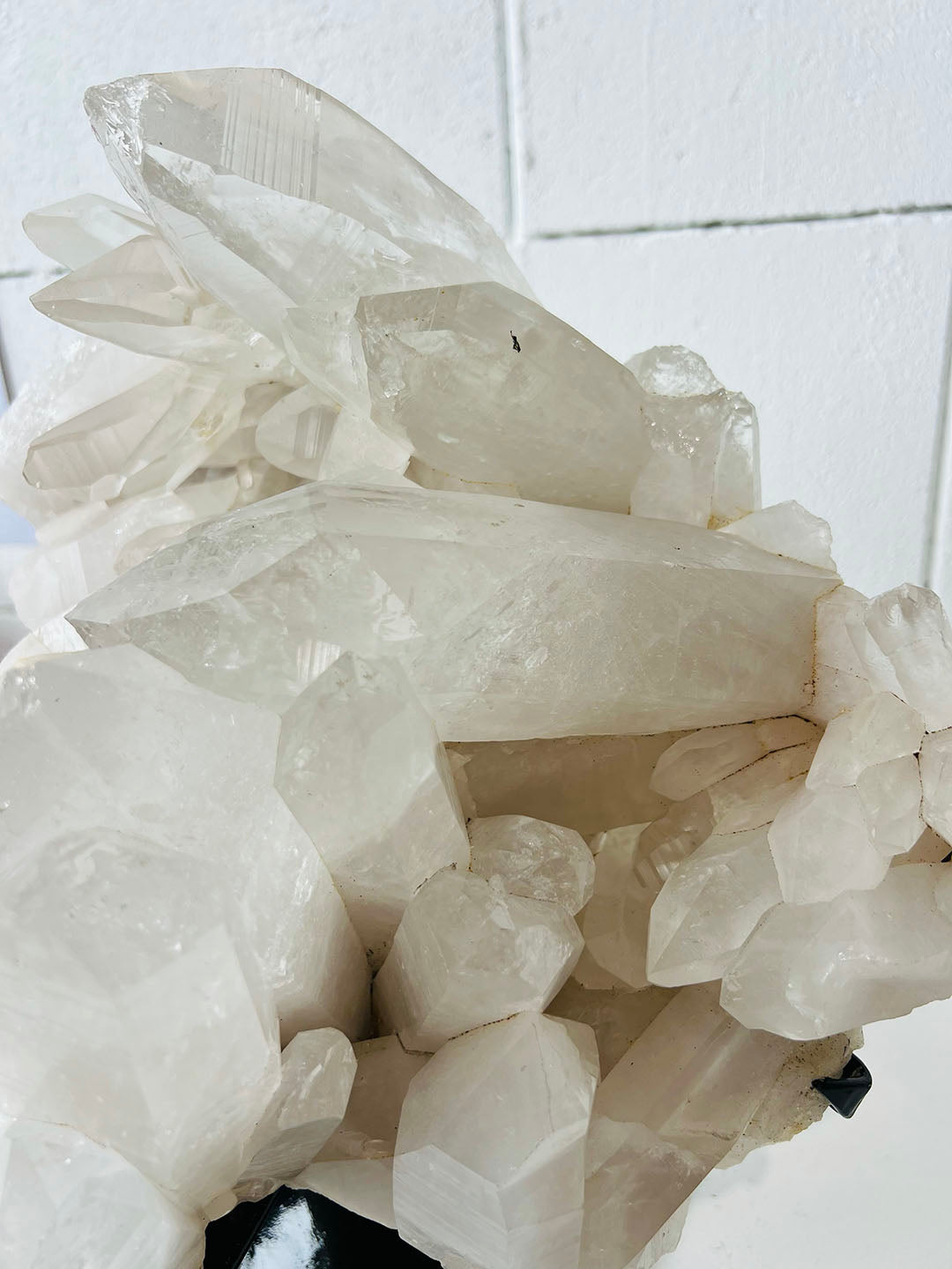 Large Clear Quartz on Stand