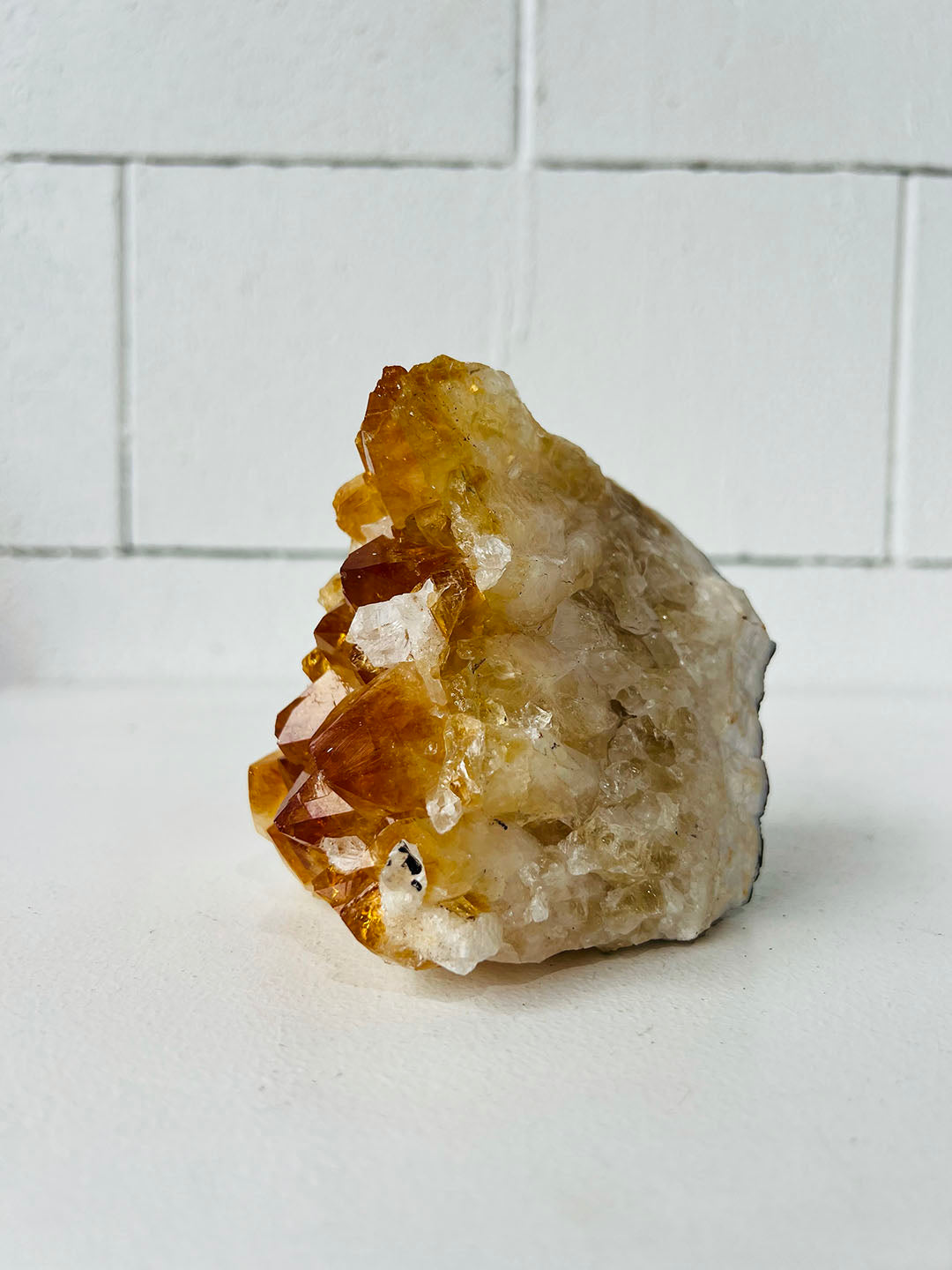 Citrine with Calcite