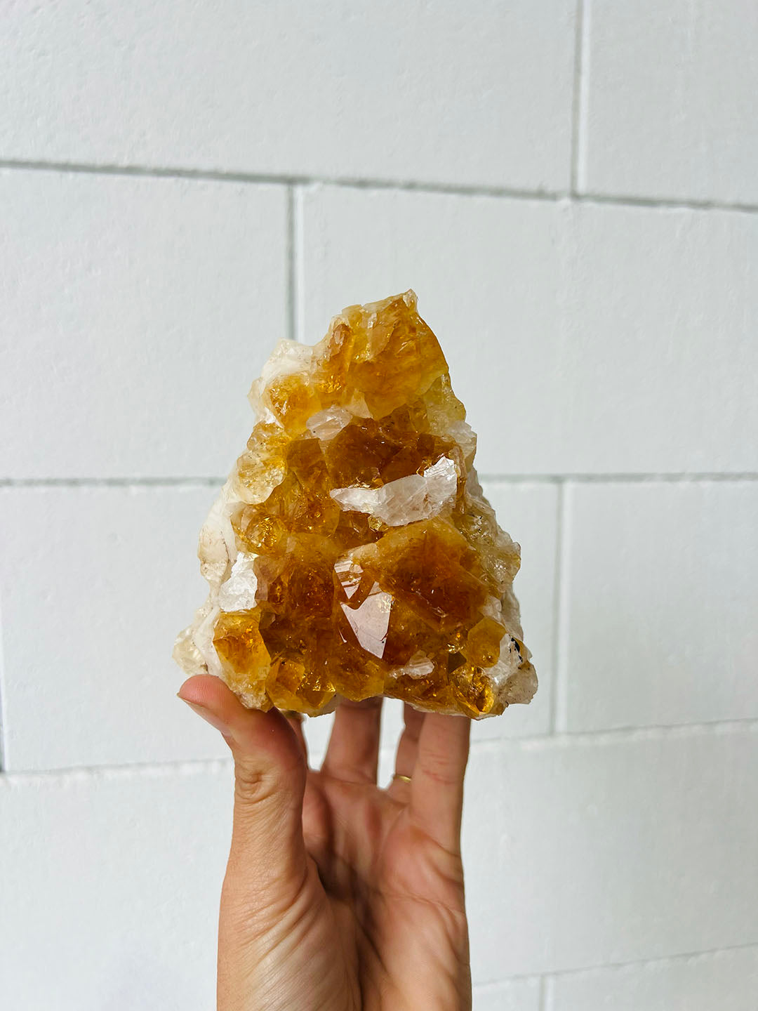 Citrine with Calcite