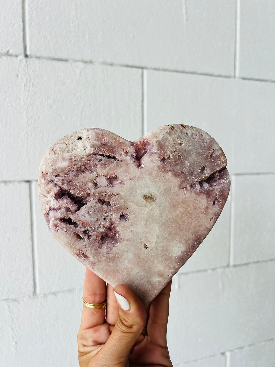 Pink Amethyst Heart