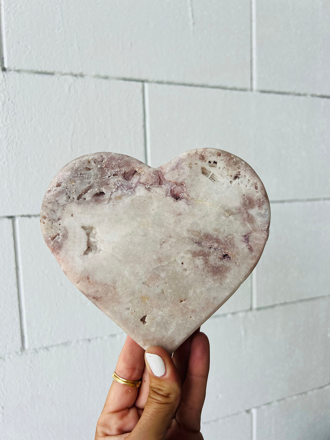 Pink Amethyst Heart