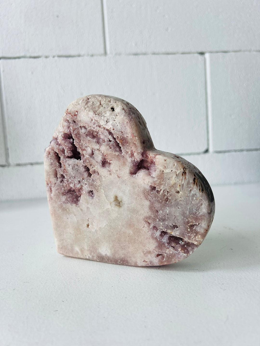 Pink Amethyst Heart