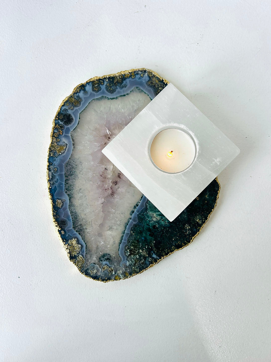 Gold Plated Agate Slab