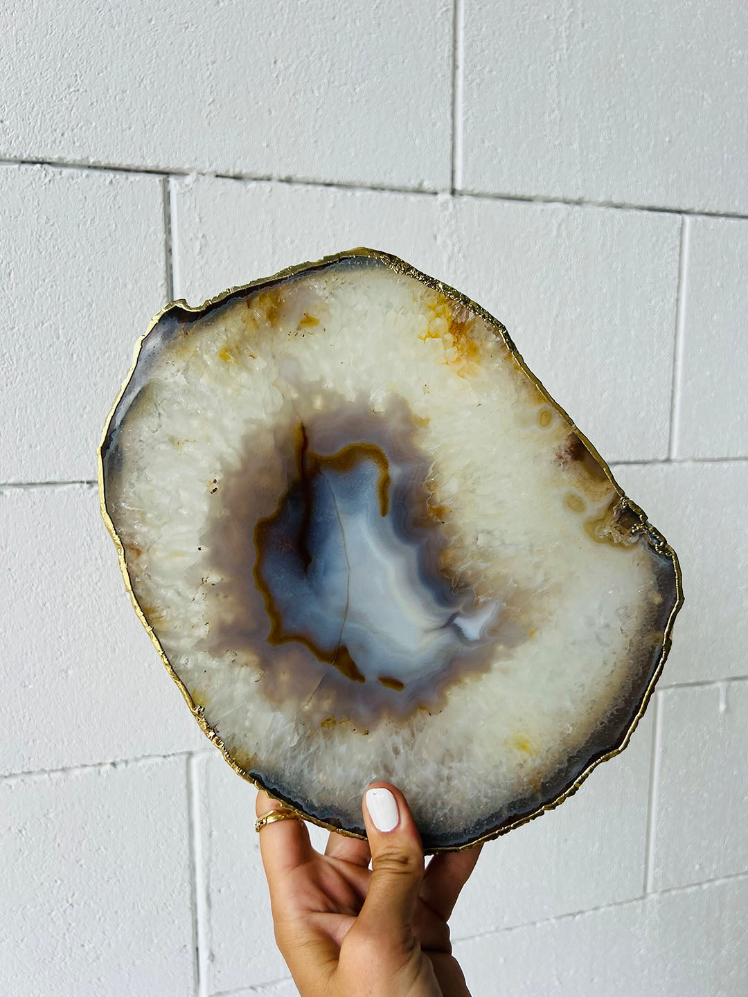 Gold Plated Agate Slab