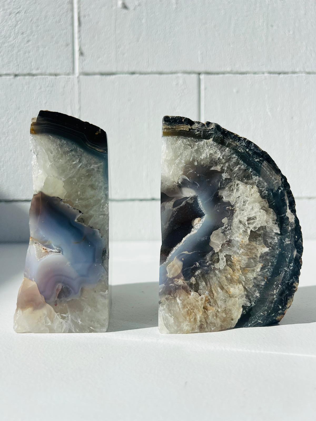 Agate Bookends