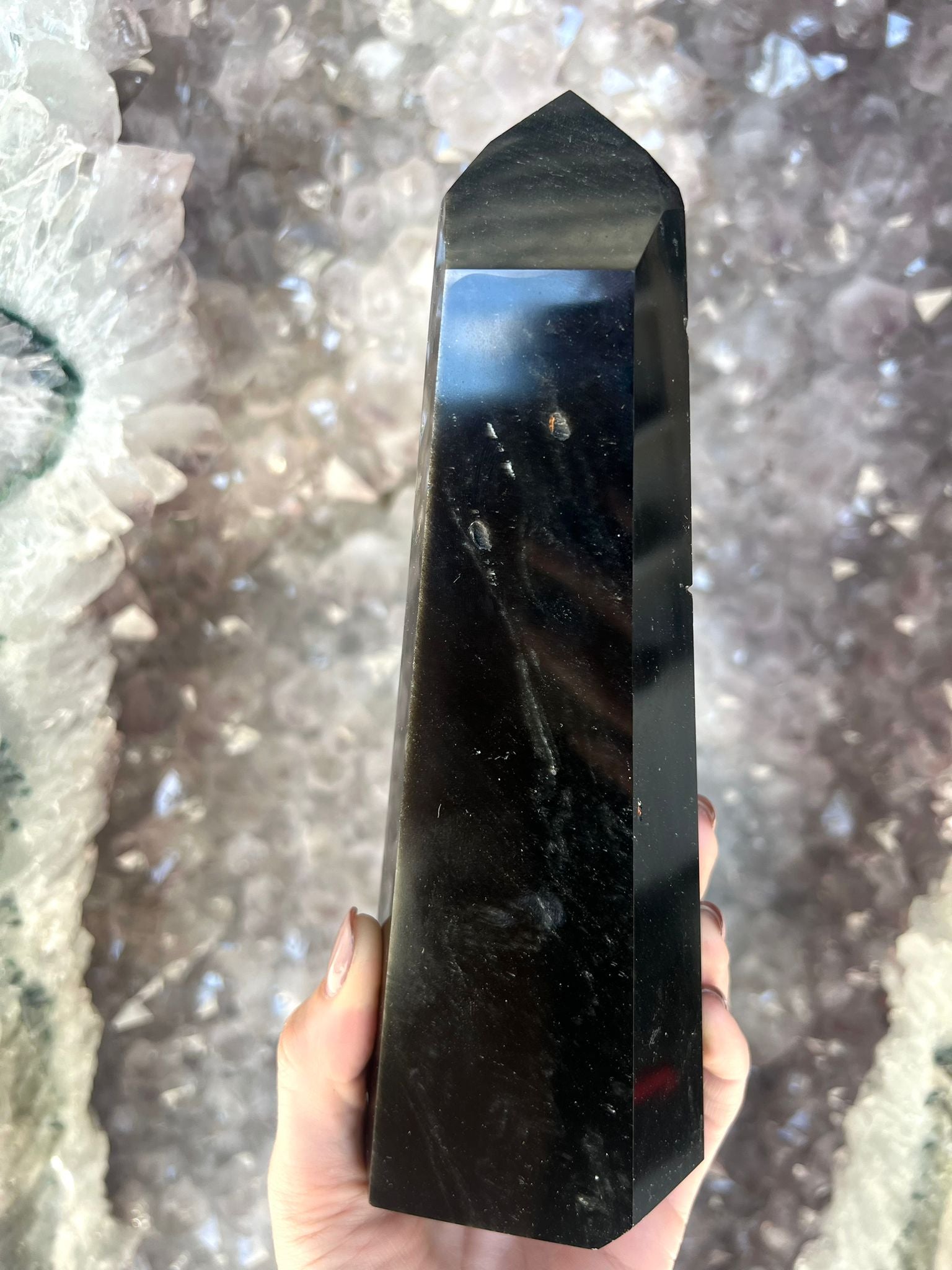 Large Black Obsidian Point