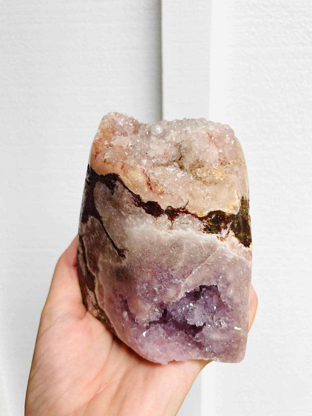 Pink Amethyst with Purple