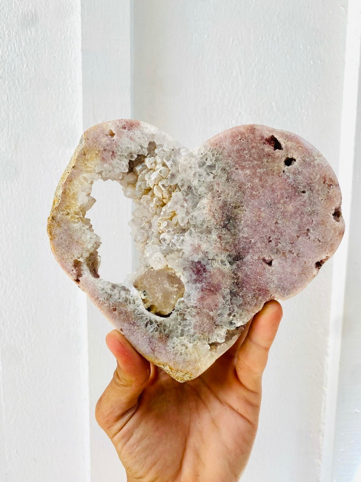 Pink Amethyst Heart