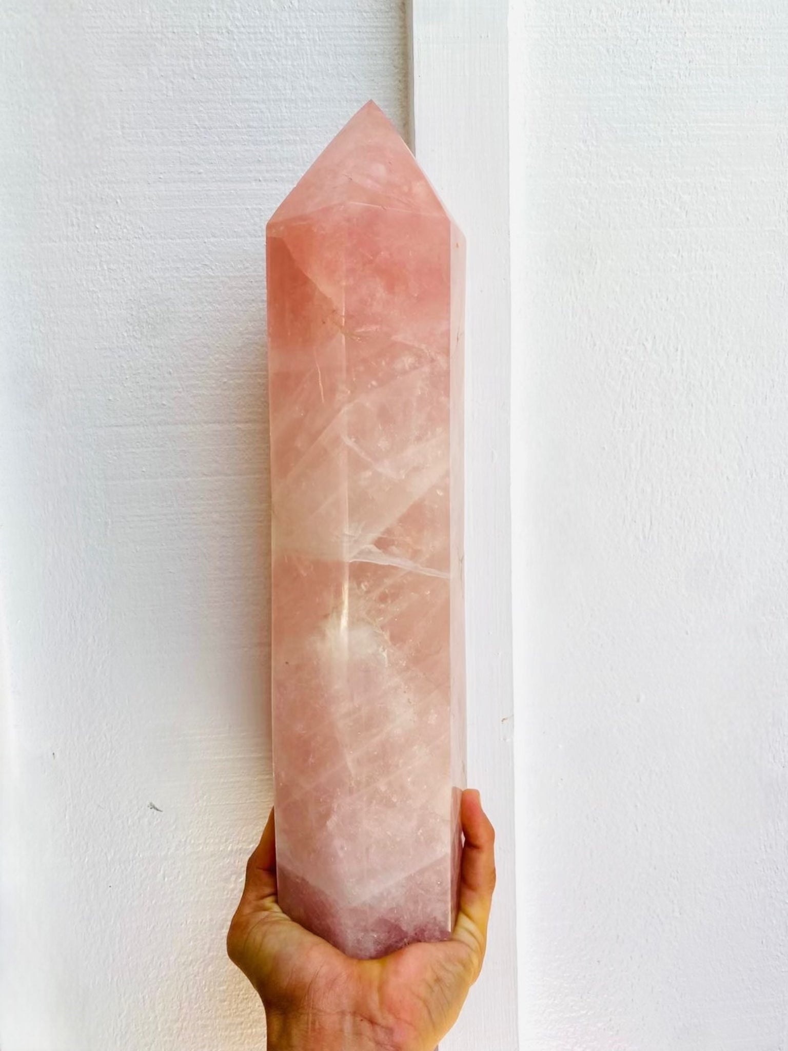 Large Rose Quartz Point